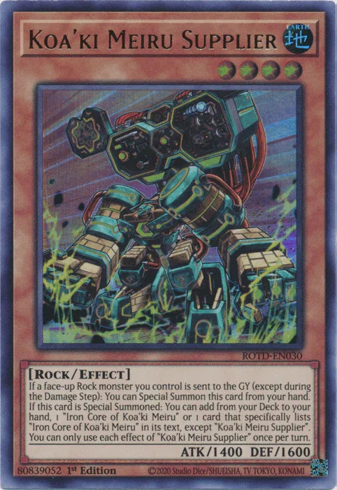 Koa'ki Meiru Supplier [ROTD-EN030] Ultra Rare - for just $0.20! 