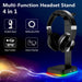 Desktop Gamer 2 In 1 RGB Headphone Stand Power Strip Desk Gaming Headset Holder With 2 USB Charging Earphone Hanger - for just $67.20! 