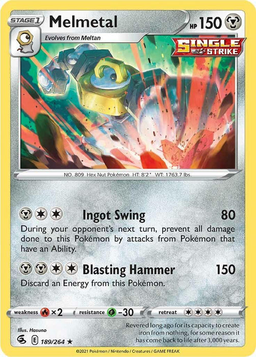 Melmetal (189/264) [Sword & Shield: Fusion Strike] - for just $0.10! 
