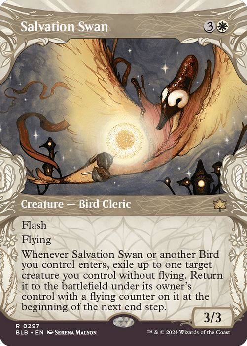 Salvation Swan (BLB-297) - Bloomburrow: (Showcase) (Borderless) - for just $0.16! 