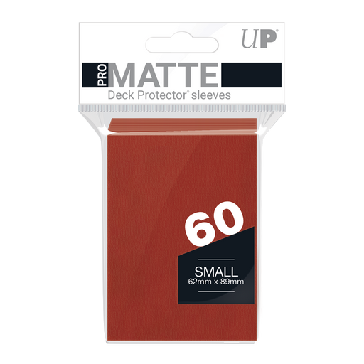 Ultra PRO: Small 60ct Sleeves - PRO-Matte (Red) - Just $0! Shop now at Retro Gaming of Denver