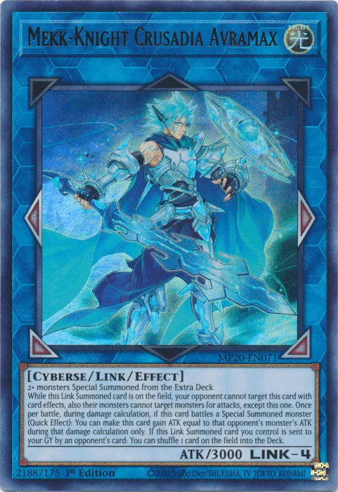 Mekk-Knight Crusadia Avramax [MP20-EN071] Ultra Rare - for just $0.15! 