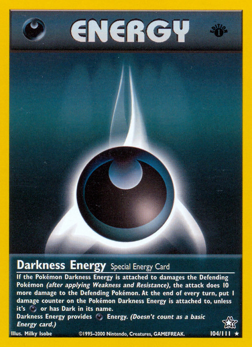 Darkness Energy (104/111) [Neo Genesis 1st Edition] - Just $2.45! Shop now at Retro Gaming of Denver