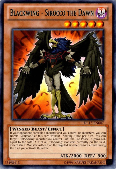 Blackwing - Sirocco the Dawn (Green) [DL17-EN007] Rare - for just $7.80! 