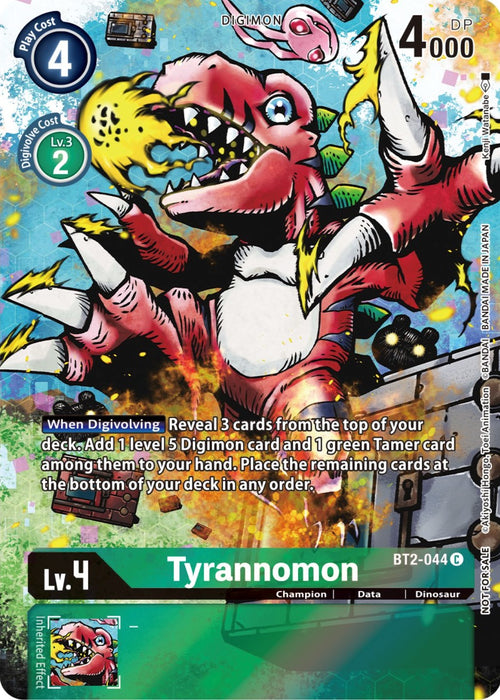 Tyrannomon [BT2-044] (25th Special Memorial Pack) [Release Special Booster Promos] - Just $0.25! Shop now at Retro Gaming of Denver