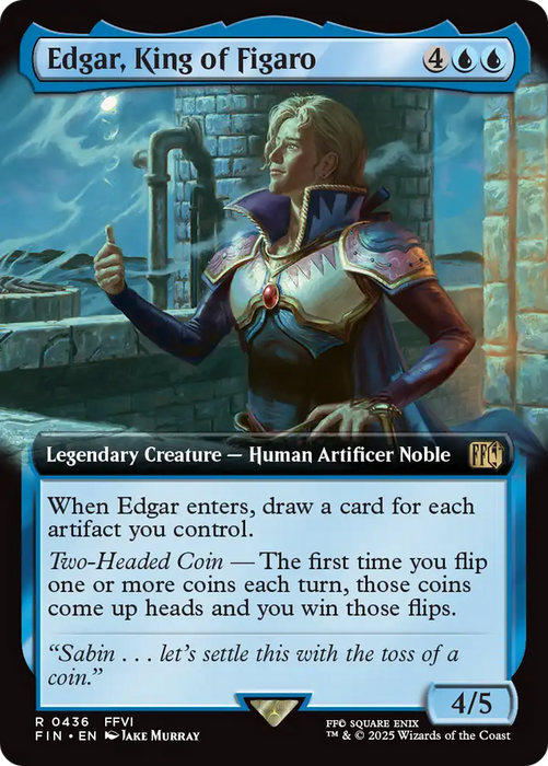 Edgar, King of Figaro (FIN-436) - FINAL FANTASY: (Extended Art) Foil - for just $1.95! 