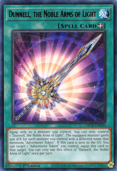 Dunnell, the Noble Arms of Light [GRCR-EN030] Rare - for just $0.10! 
