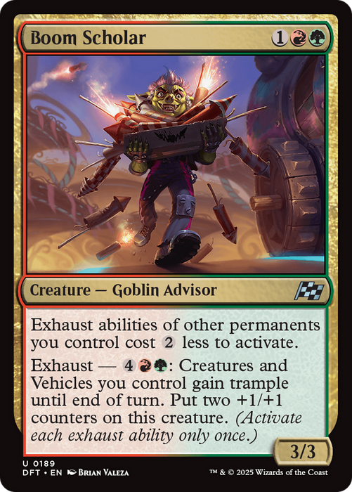 Boom Scholar (DFT-189) - Aetherdrift Foil - for just $0.03! 