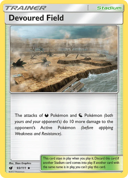 Devoured Field (93/111) [Sun & Moon: Crimson Invasion] - for just $0.10! 