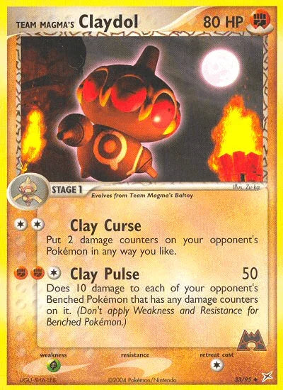 Team Magma's Claydol (33/95) [EX: Team Magma vs Team Aqua] - for just $0.35! 