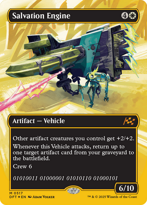 Salvation Engine (DFT-517) - Aetherdrift (Borderless) Foil - for just $2.77! 