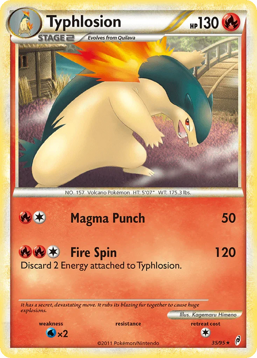 Typhlosion (35/95) [HeartGold & SoulSilver: Call of Legends] - for just $2.20! 