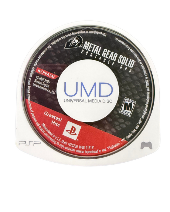 Metal Gear Solid: Portable Ops [Greatest Hits] – PlayStation Portable (PSP) - for just $16.99! 