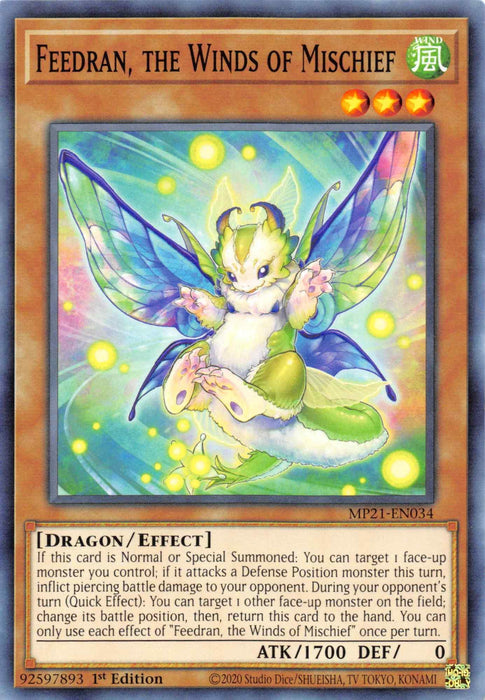 Feedran, the Winds of Mischief [MP21-EN034] Common - for just $0.10! 
