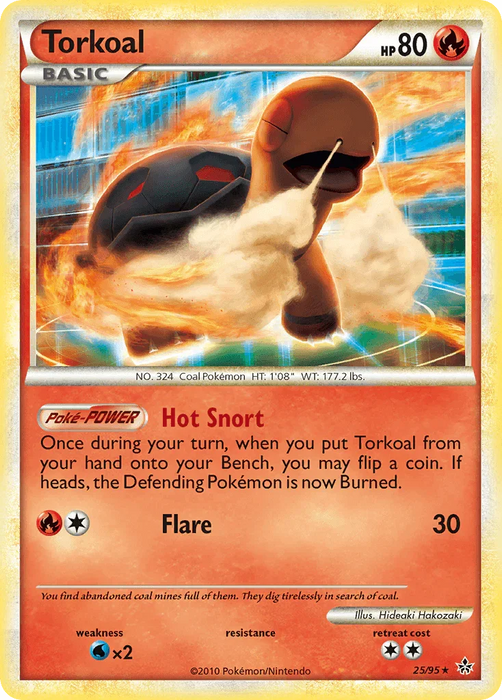 Torkoal (25/95) [HeartGold & SoulSilver: Unleashed] - for just $0.35! 