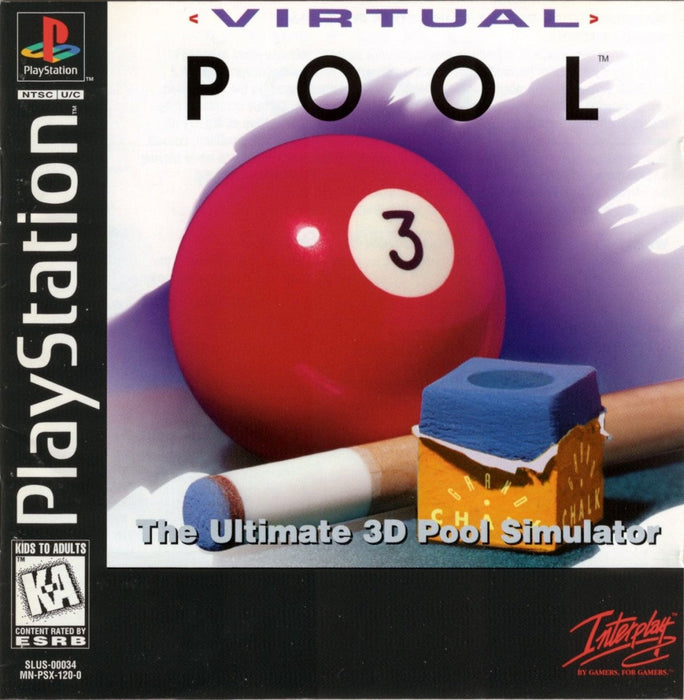 Virtual Pool – PlayStation 1 (PS1) - for just $2.99! 
