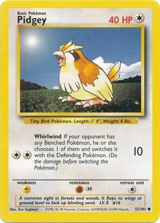 Pidgey (57/102) [Base Set Unlimited] - for just $0.50! 