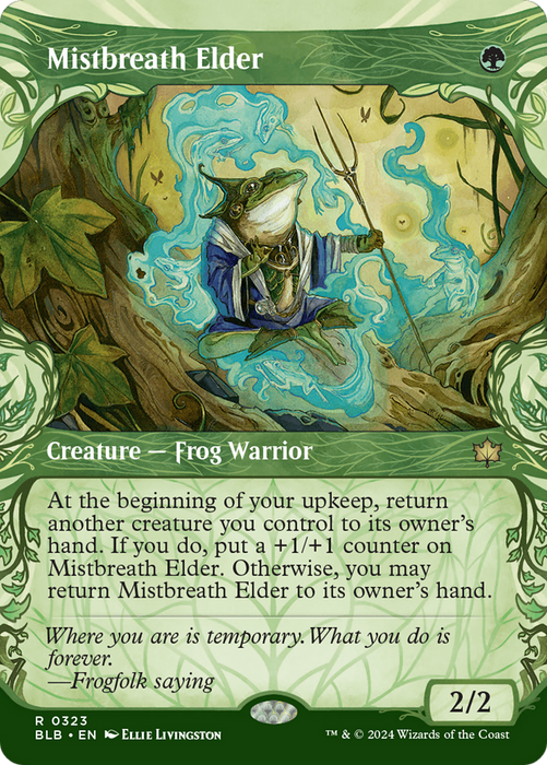 Mistbreath Elder (BLB-323) - Bloomburrow: (Showcase) (Borderless) - for just $0.13! 