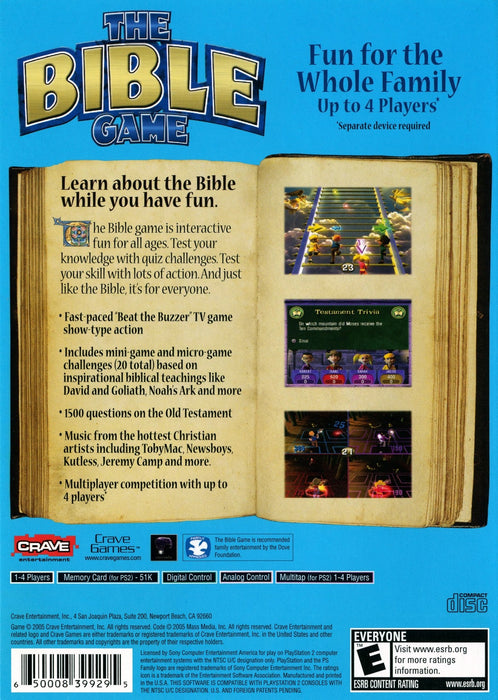 The Bible Game – PlayStation 2 (PS2) - for just $0! 