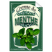 Creme De Menthe Single Self Adhesive Label - License and Royalty Free for Film Use - for just $3! 