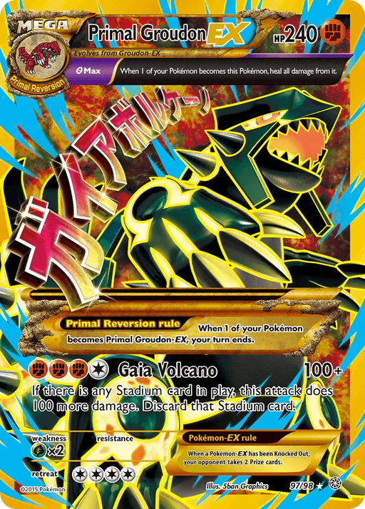 Primal Groudon EX (97/98) [XY: Ancient Origins] - for just $121.90! 