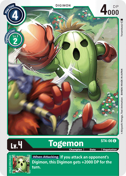 Togemon [ST4-06] [Starter Deck: Giga Green] - Just $0.09! Shop now at Retro Gaming of Denver