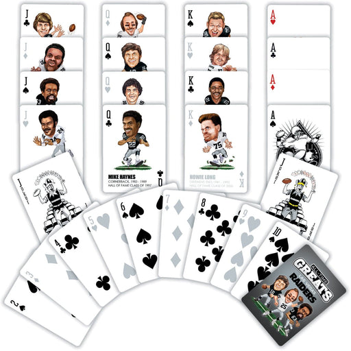 Las Vegas Raiders All-Time Greats Playing Cards - 54 Card Deck - for just $9.99! 