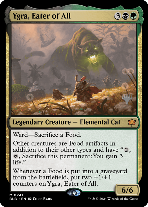 Ygra, Eater of All (PPBLB-241) - Bloomburrow Promos - for just $2.63! 