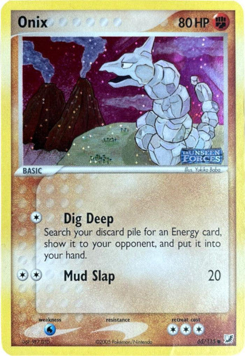 Onix (65/115) (Stamped) [EX: Unseen Forces] - for just $12.80! 