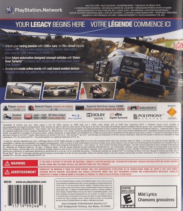 Gran Turismo 6 – PlayStation 3 (PS3) - for just $0! 
