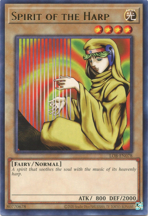Spirit of the Harp (25th Anniversary) [LOB-EN078] Rare - for just $0.10! 