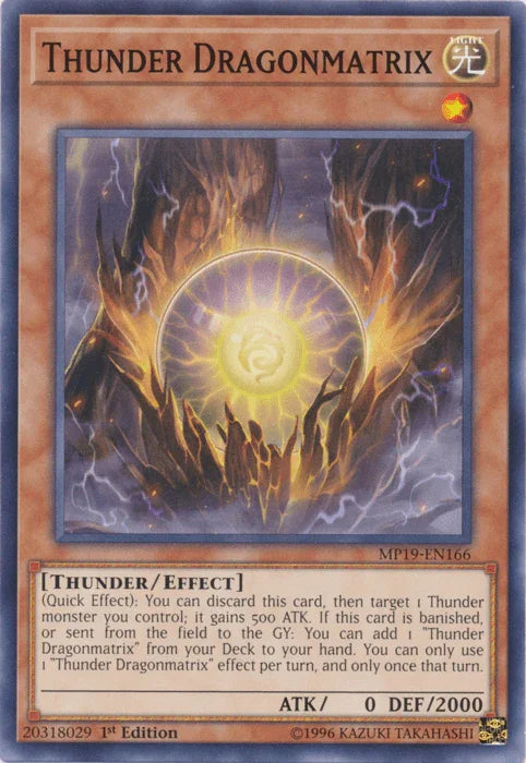 Thunder Dragonmatrix [MP19-EN166] Common - for just $0.15! 