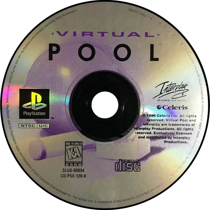 Virtual Pool – PlayStation 1 (PS1) - for just $2.99! 