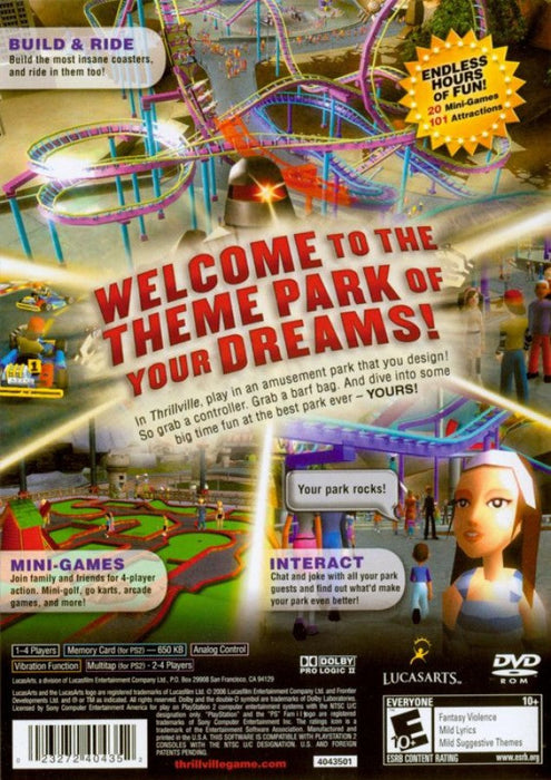 Thrillville [Greatest Hits] – PlayStation 2 (PS2) - for just $8.99! 