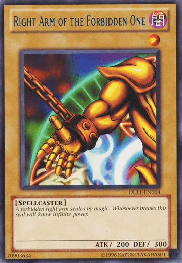 Right Arm of the Forbidden One (Blue) [DL11-EN004] Rare - for just $3.05! 