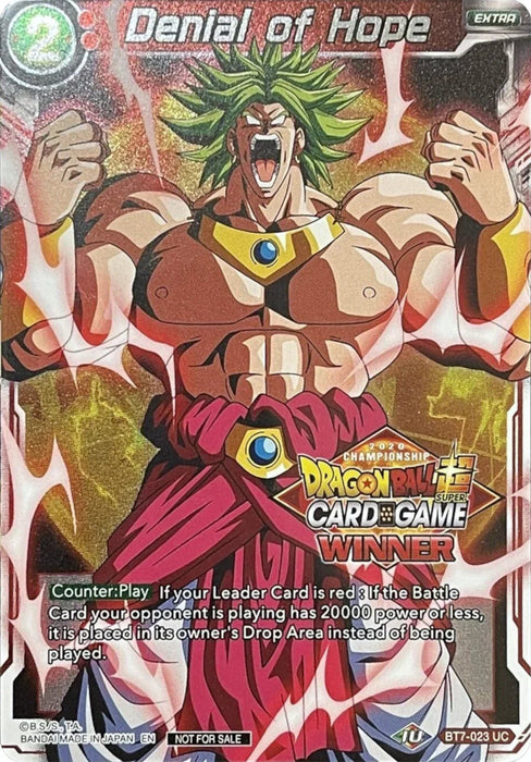 Denial of Hope (Winner Stamped) (BT7-023) [Tournament Promotion Cards] - for just $40! 