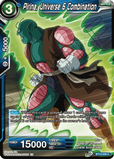 Pirina, Universe 6 Combination (BT15-056) [Saiyan Showdown] - for just $0.10! 
