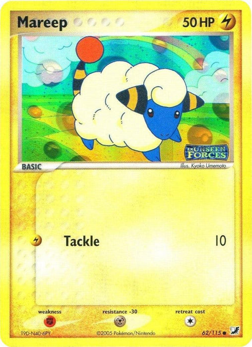 Mareep (62/115) (Stamped) [EX: Unseen Forces] - for just $20.25! 