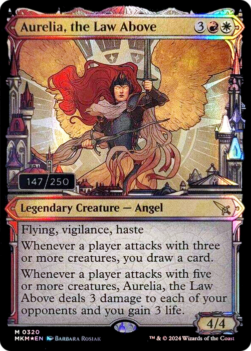 Aurelia, the Law Above (MKM-317) - Murders at Karlov Manor: (Showcase) Foil - for just $279! 