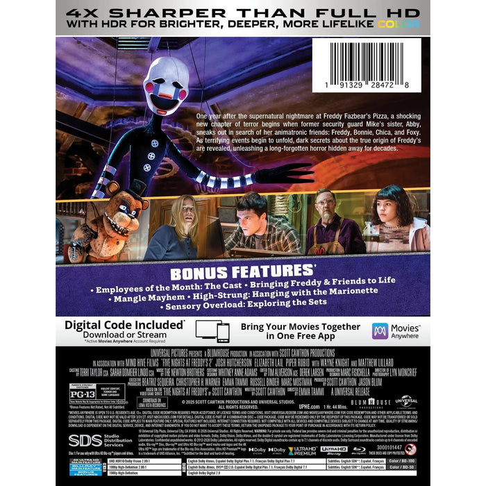Five Nights at Freddy's 2 - Limited Edition Steelbook (4K Ultra HD + Blu-ray + Digital) - for just $44.99! 