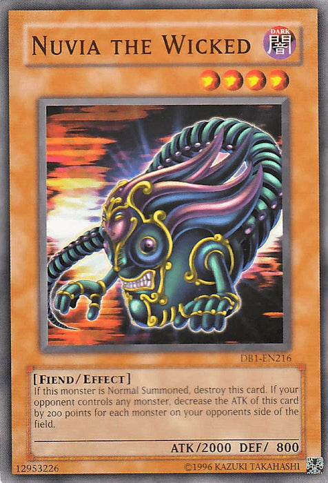 Nuvia the Wicked [DB1-EN216] Common - for just $0.15! 