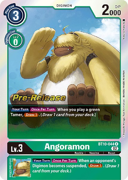 Angoramon [BT10-044] [Xros Encounter Pre-Release Cards] - Just $0.15! Shop now at Retro Gaming of Denver