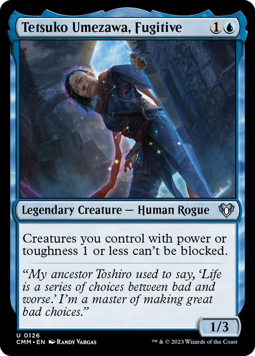 Tetsuko Umezawa, Fugitive (CMM-126) - Commander Masters - for just $0.04! 