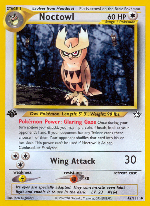 Noctowl (42/111) [Neo Genesis 1st Edition] - Just $1.65! Shop now at Retro Gaming of Denver