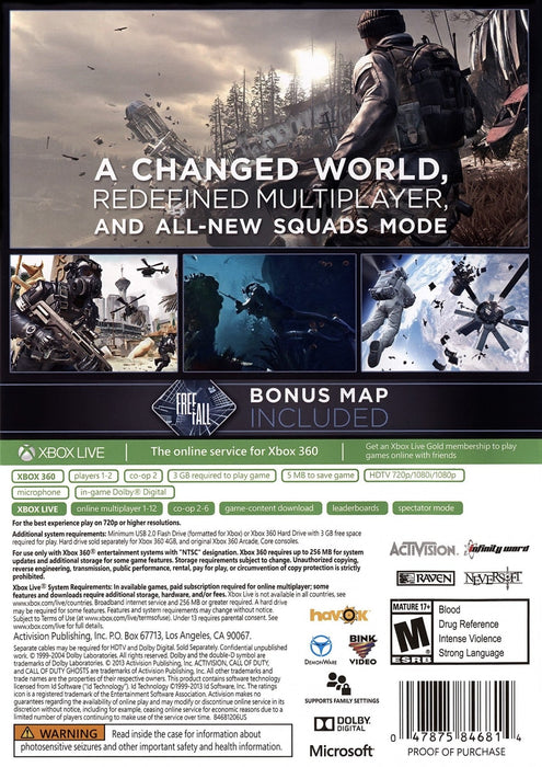Call of Duty: Ghosts – Xbox 360 (X360) - for just $4.99! 