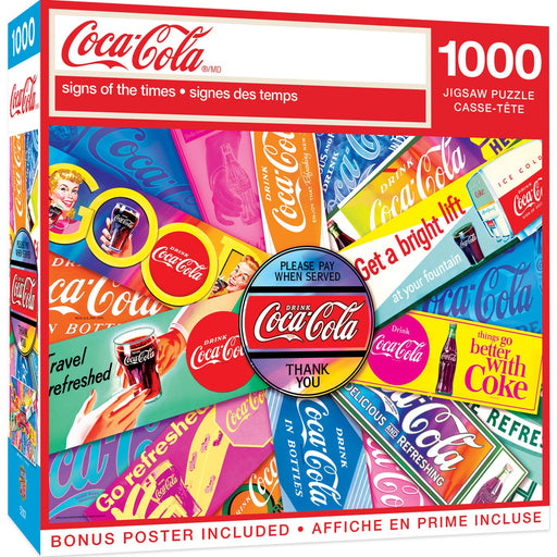 Coca-Cola - Signs of the Times 1000 Piece Jigsaw Puzzle - Just $16.99! Shop now at Retro Gaming of Denver