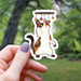 Cat Playing With Dice Sticker - 3" - for just $3.50! 