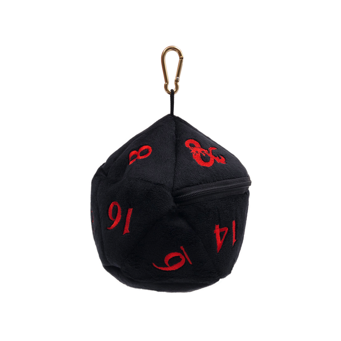 Ultra PRO: Dice Bag - Plush D20 (Dungeons & Dragons / Black & Red) - for just $0! 