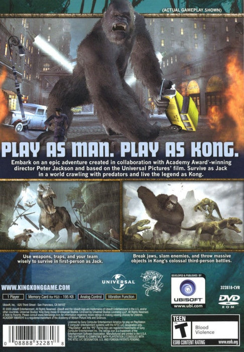 Peter Jackson's King Kong – PlayStation 2 (PS2) - for just $0! 