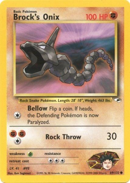Brock's Onix (69/132) [Gym Heroes Unlimited] - for just $0.40! 